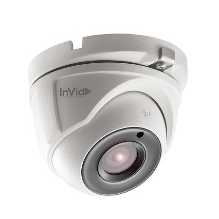 ULT-C2TIR28 InVid Tech 2.8mm 30FPS @ 1080p Outdoor IR Day/Night WDR Turret HD-TVI Security Camera 12VDC
