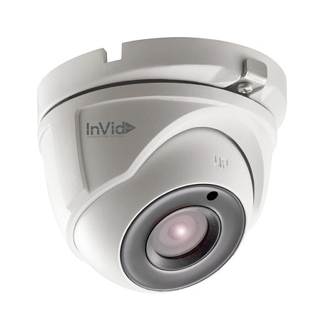 ULT-C5TXIR28 InVid Tech 2.8mm 20FPS @ 5MP Outdoor IR Day/Night WDR Turret HD-TVI Security Camera 12VDC