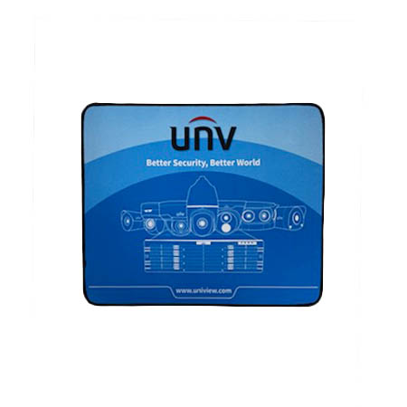 Uniview Mousepad with Image of Cameras - Blue with Black Edges