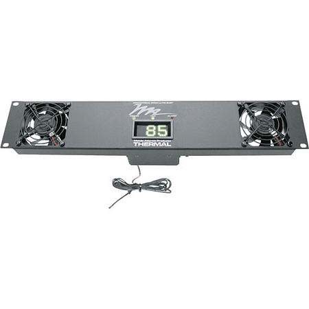 UQFP-2D Middle Atlantic Ultra Quiet Fan Panel with Proportional Speed Fan Control, 2 Fans, Led Display, 120V