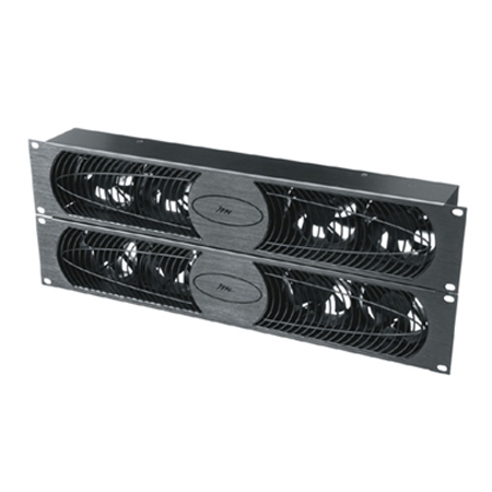 UQFP-4RA-I/O Middle Atlantic Fan Panel 100 CFM 30dB Anodized Intake/Exhaust