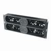 Show product details for UQFP-4RA-I/O Middle Atlantic Fan Panel 100 CFM 30dB Anodized Intake/Exhaust