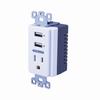 Show product details for USBWP5V Vanco Dual USB In-Wall Charger with AC