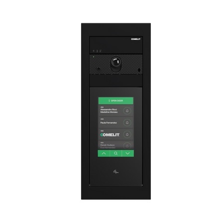 UT1090B Comelit Video+Touch Entrance Panel Complete Ultra Black SB1