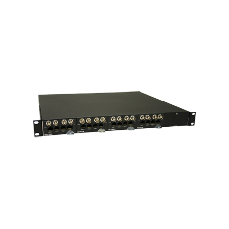 UTPSYS16 Nitek 16 Port UTP Video, Power & Data Headend Distribution System - 1-CX254 & 4-CHM22