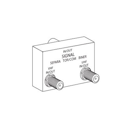 UVJ2X Vanco Transformer Combiner UHF/VHF 75 Ohm Bulk