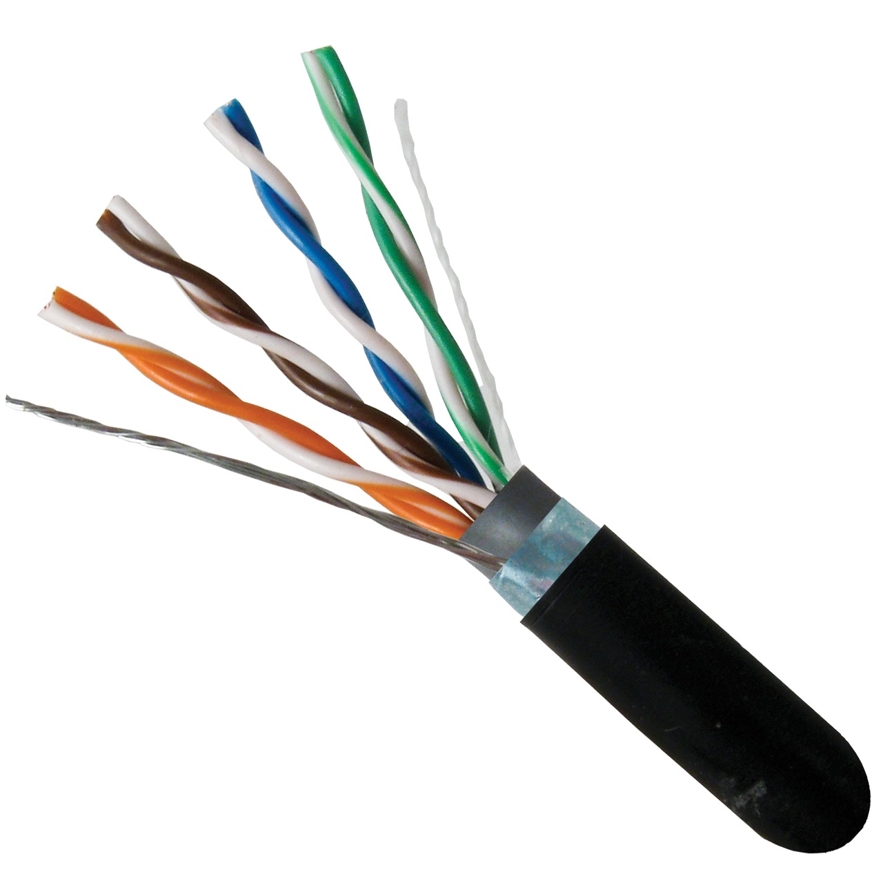 059-486/CMXT Vertical Cable 059-486 Series 24 AWG 4 Unshielded Twisted Pair Solid Bare Copper CMXT Non-Plenum Cat5e Cable 1000' Pull Box - Black