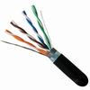 Show product details for 059-486/CMXT Vertical Cable 059-486 Series 24 AWG 4 Unshielded Twisted Pair Solid Bare Copper CMXT Non-Plenum Cat5e Cable 1000' Pull Box - Black