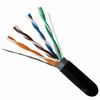 059-486/US/CMXT Vertical Cable 059-486 Series 24 AWG 4 Unshielded Twisted Pair Solid Bare Copper CMXT Non-Plenum Cat5e Cable - 1000' Pull Box - Black