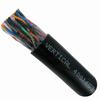 059-488/CMXF25P Vertical Cable 059-488 Series 24 AWG 25 Unshielded Twisted Pair Solid Bare Copper CMXF25P Non-Plenum Cat5e Cable - 1000' Wooden Spool - Black