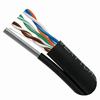 059-497/MESG Vertical Cable 059-497 Series 24 AWG 4 Unshielded Twisted Pair Solid Bare Copper CMX Non-Plenum Cat5e Cable - 1000' Wooden Spool - Black