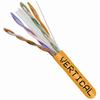 Show product details for 060-2395/OR Vertical Cable 060-2395 Series 23 AWG 4 Unshielded Twisted Pair Solid Bare Copper CMR Non-Plenum Cat6 Cable - 1000' Pull Box - Orange