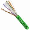 060-489/GR Vertical Cable 060-489 Series 23 AWG 4 Unshielded Twisted Pair Solid Bare Copper CMR Non-Plenum Cat6 Cable - 1000' Pull Box - Green