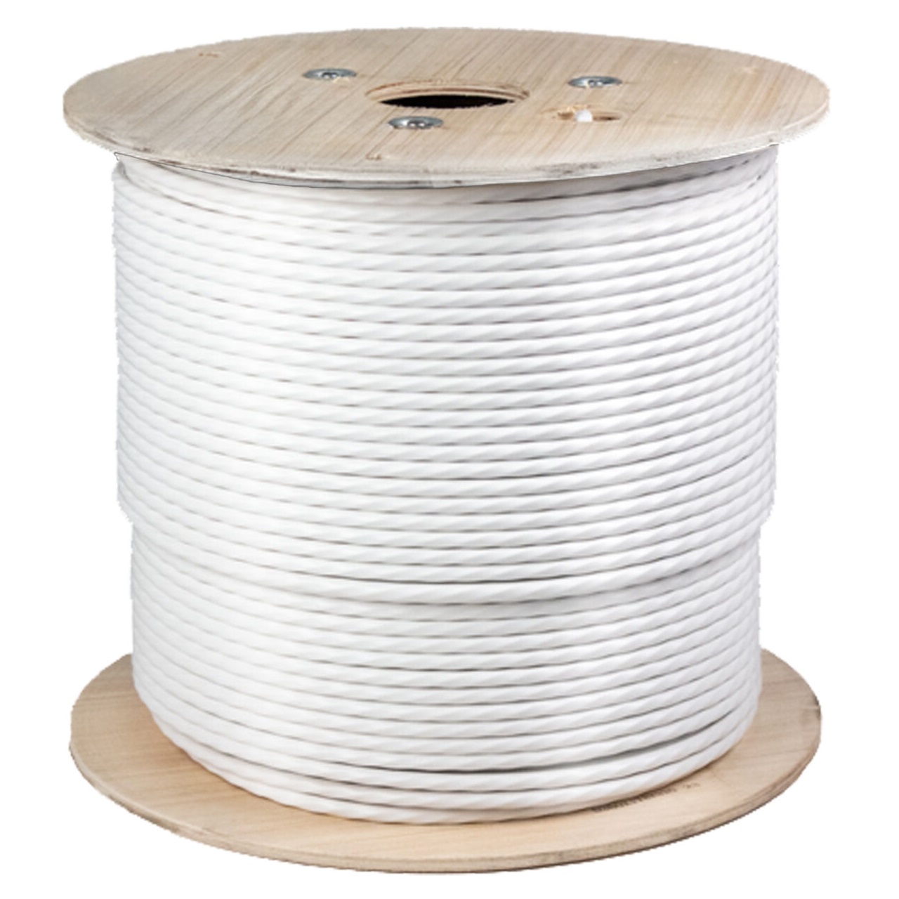 064-486/A/WH Vertical Cable 064-486 Series 23 AWG 4 Unshielded Twisted Pair Solid Bare Copper CMR Non-Plenum Cat6A Cable - 1000' Spool - White