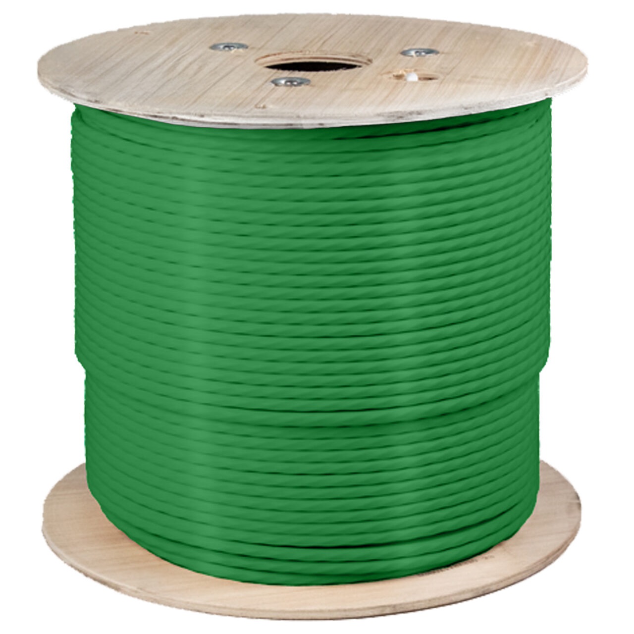064-687/A/GR Vertical Cable 064-687 Series 23 AWG 4 Unshielded Twisted Pair Solid Bare Copper CMR Non-Plenum Cat6A Cable - 1000' Spool - Green