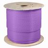 Show product details for 064-691/A/PR Vertical Cable 064-691 Series 23 AWG 4 Unshielded Twisted Pair Solid Bare Copper CMR Non-Plenum Cat6A Cable - 1000' Spool - Purple