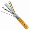 064-704/A/S/OR Vertical Cable 064-704 Series 23 AWG 4 Shielded Twisted Pair Solid Bare Copper CMR Non-Plenum Cat6A Cable - 1000' Wooden Spool - Orange