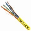 Show product details for 066-660/P/YL Vertical Cable 066-660 Series 23 AWG Unshielded Twisted Pair Solid Bare Copper CMP Plenum Cat6 Cable - 1000' Pull Box - Yellow