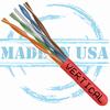 166-257/P/RD Vertical Cable 166-257 Series 23 AWG 4 Unshielded Twisted Pair Solid Bare Copper CMP Plenum Cat6 Cable - 1000' Pull Box - Red
