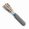 168-403/S/P/GY Vertical Cable 168-403 Series 23 AWG 4 Shielded Twisted Pair Solid Bare Copper CMP Plenum Cat6 Cable - 1000' Wooden Spool - Gray