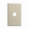 Show product details for 304-J2631/1P/AL Vertical Cable Keystone Wall Plate, 1-Port - Almond