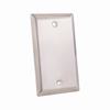 Show product details for 304-J2651/0P/S Vertical Cable Wall Plate, 0-Port, Stainless Steel