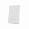 Show product details for 308-603D/0P/WH Vertical Cable Keystone Wall Plate, 0-Port, Decora Style