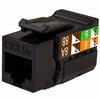 Show product details for 351-V2613/BK Vertical cable 351 Series CAT5E V-Max Keystone Jacks - Black