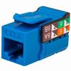 Show product details for 352-V2714/BL Vertical Cable CAT6 Data Grade Keystone Jack 90° 8x8 Conductors - Blue