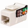 352-V2721/WH Vertical Cable CAT6 Data Grade Keystone Jack 90° 8x8 Conductors - White