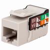 Show product details for 353-V2816/C6AGY Vertical Cable CAT6A Data Grade Keystone U-Jack 90° 8x8 Conductors - Gray