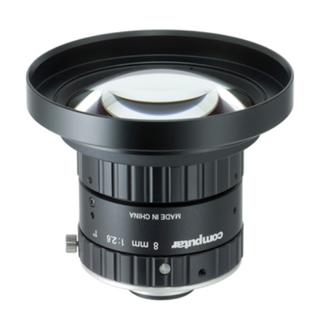 V0826-MPZ Computar 1" 8mm F2.6, 10 Megapixel Ultra Low Distortion Lens