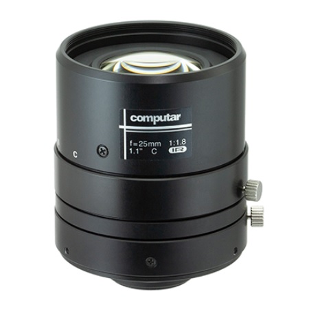 V2518FIC-MPYIR Computar 1.1" C-Mount 25mm F1.8 12MP IR Corrected Manual Iris Lens