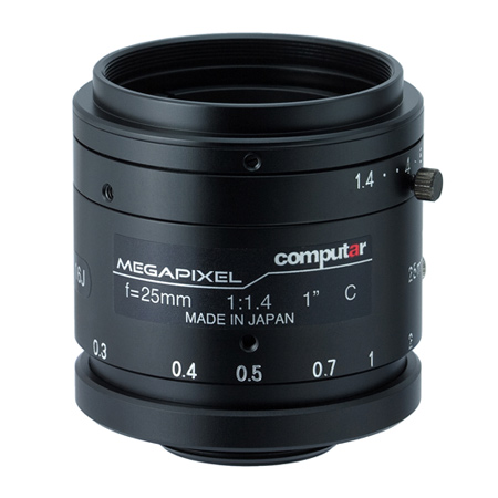 V5014-MP Computar 1" C-Mount 50mm F/1.4 2 Mega-Pixel Ultra Low Distortion Manual Iris Lens