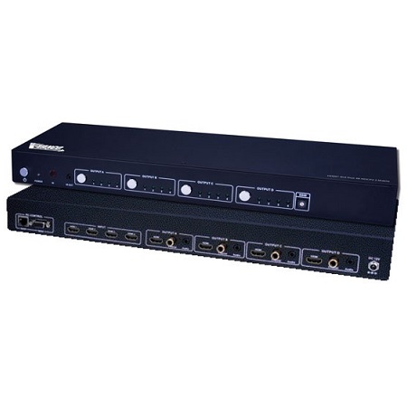 VAN4K44 Vanco HDMI 4 x 4 Matrix Selector Switch (HDCP 2.2, HDMI 2.0)