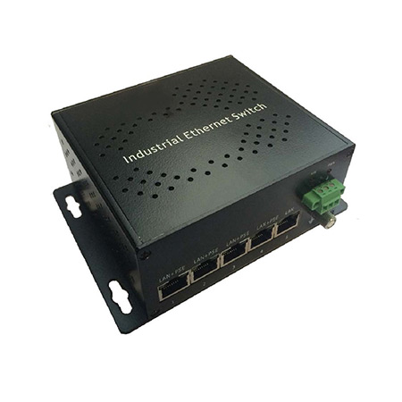 VAR-ESULH4-L1-W Raytec 5 Port Unmanaged Industrial Ethernet Switch 48VDC/PoE++