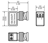 VDA-455UTP BOSCH BNC TO UTP TRANSCEIVER MODULE
