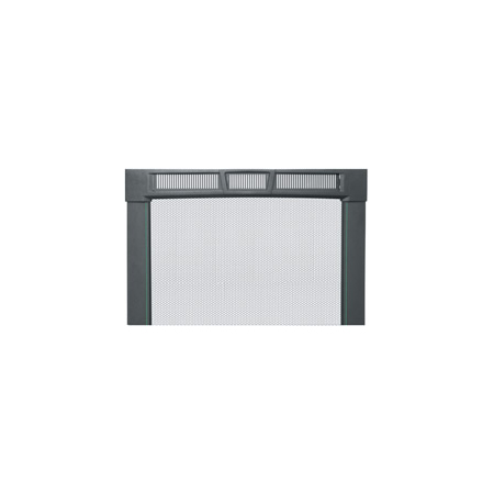 VFD-19A Middle Atlantic Curved Vented Front Door, Fits 19 Space BGR Racks, Black Finish