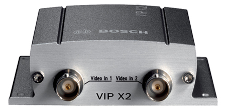 VIPX2 BOSCH MPEG-4 ENCODER,TWO CHANNEL,HIGH PERFORMANCE,ALARM IN,RELAY OUT,120/240VAC 50/60HZ.