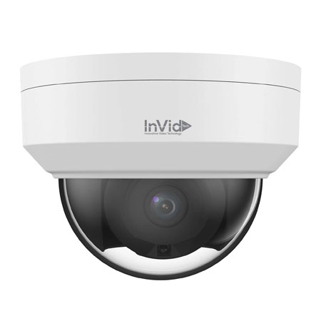 VIS-P5DRXIR28NH-LC InVid Tech Vision Series 2.8mm 25FPS @ 5MP Outdoor IR Day/Night WDR Dome IP Security Camera 12VDC/PoE