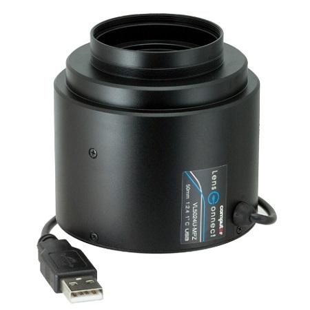 VL5024U-MPZ Computar 1" C-Mount 50mm F/2.4 20MP Industrial Plug and Play Remote Control Iris Lens