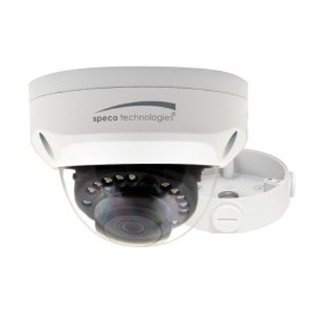 VLD1A Speco Technologies 3.6mm 30 fps @ 1920 x 1080 Outdoor IR Day/Night WDR Dome  HD-TVI/HD-CVI/AHD/Analog Security Camera 12VDC - White Housing