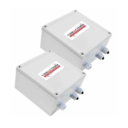 VNO-58307w VideoComm Technologies 2.4GHz Digital Outdoor Wireless HD-TVI 1080p Video Tx and Rx System - Range Up to 1 Mile