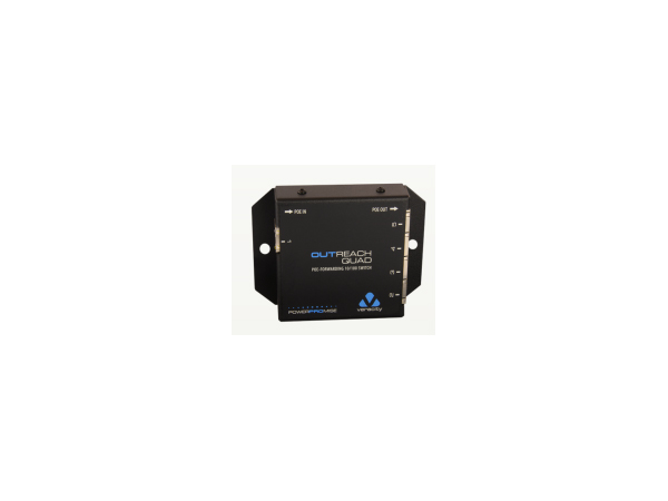 VOR-ORQ Veracity Outreach Quad PoE Powered Network Switch with Optional PoE Forwarding-DISCONTINUED