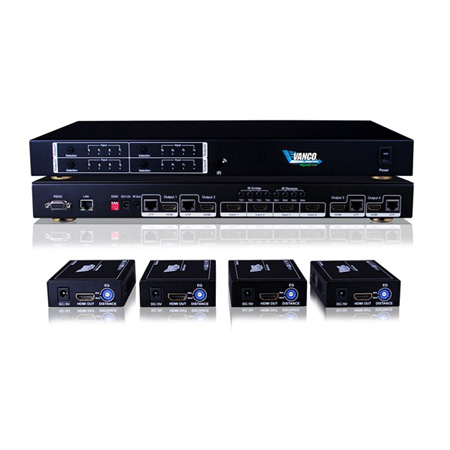 VPW-280794 Vanco Matrix 4X4 Quick-Install 1UTP