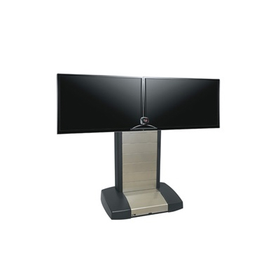 VTC-5670D Middle Atlantic Mobile Videoconferencing/Presentation Cart 56"-70" Dual Display