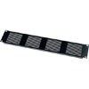 Show product details for VTP-2 Middle Atlantic 2 Space (3 1/2 Inch) Slotted Vent Panel, Black Brushed Finish
