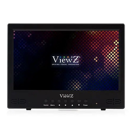 VZ-101RTC ViewZ CCTV LED Monitor 10.1" 1024 x 600 with Built-in Speakers HDMI/BNC/VGA