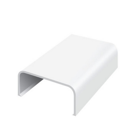 FMSC375-W Wire Trak 375 Series 3/4" W x 1/2" H Surface Raceway Joint Cover Fitting - White