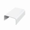 FMSC1125-W Wire Trak 1125 Series 1 1/2" W x 3/4" H Surface Raceway Splice/Joint Cover Fitting - White